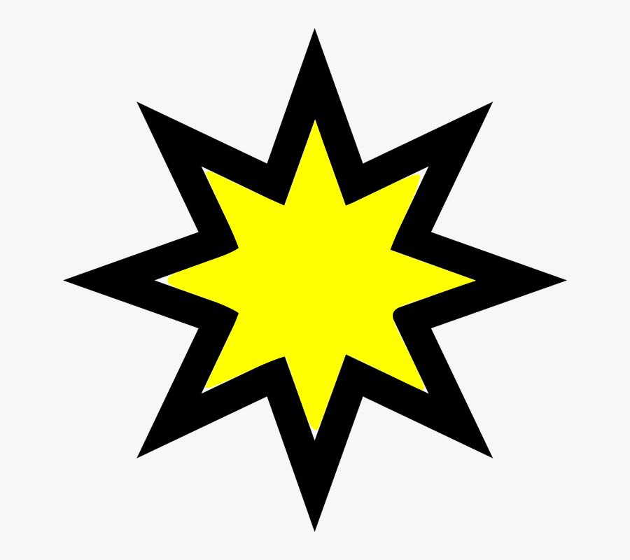 Meteor - Clipart - 8 Pointed Star .png, Transparent Clipart