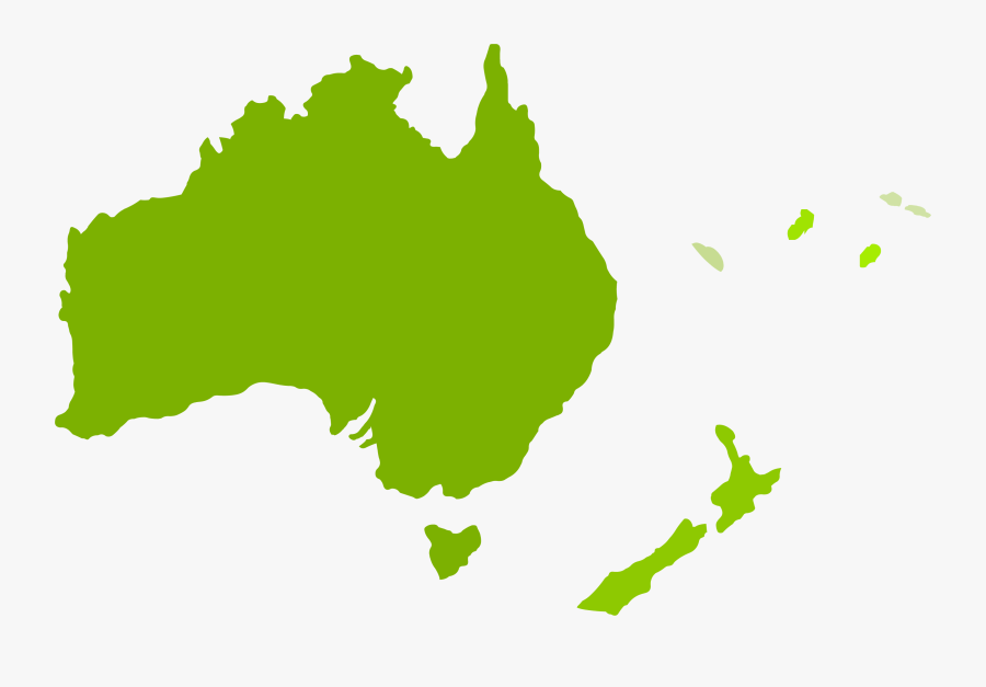 Ethnic Map Of Oceania, Transparent Clipart