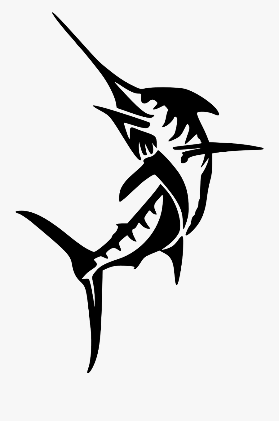 Swordfish Atlantic Blue Marlin Miami Marlins Clip Art - Marlin Clipart Png, Transparent Clipart