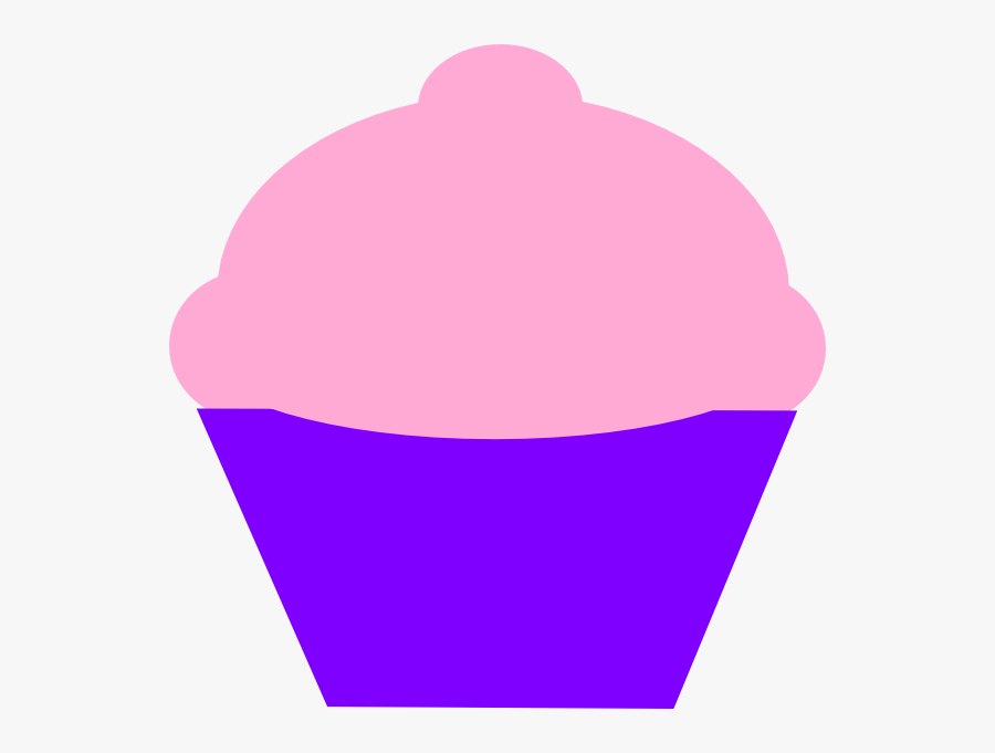 Pink And Curple Cupcake Svg Clip Arts, Transparent Clipart