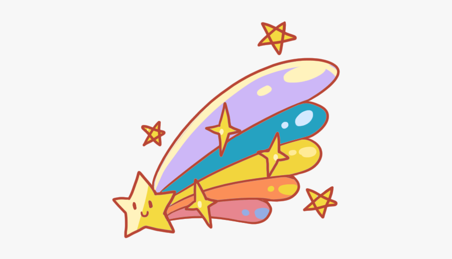 #cute #star #colorful #meteor #planet, Transparent Clipart