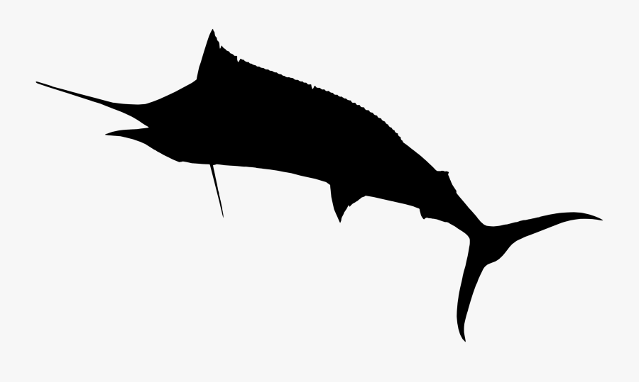 Dolphin Clip Art Fauna Silhouette Fish - Sailfish Silhouette, Transparent Clipart