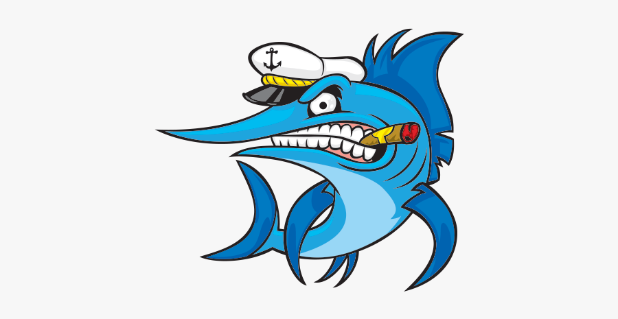 Marlin Clipart Striped Bass - Captain Marlin Decal, Transparent Clipart