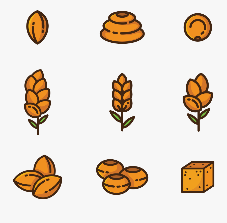 Hand Drawn Sorghum Vectors - Imagenes Dibujos De Sorgo, Transparent Clipart