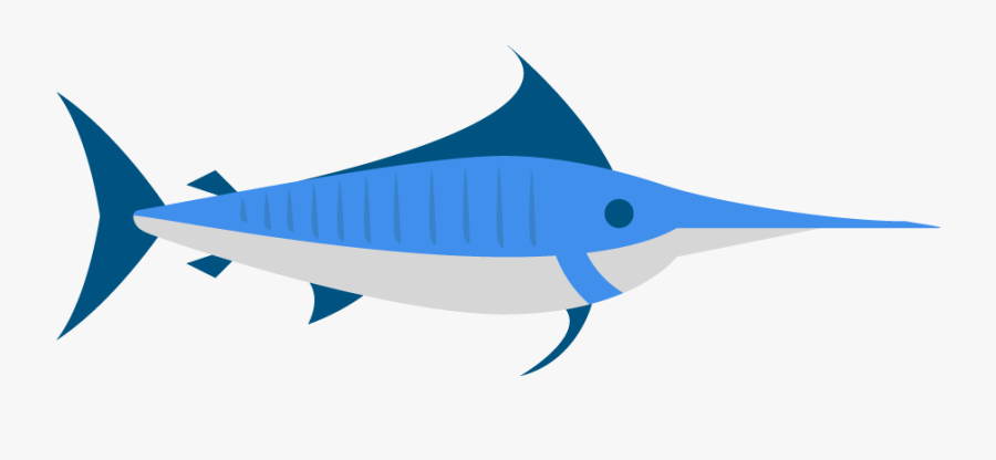 Marlin Clipart Swordfish - Atlantic Blue Marlin, Transparent Clipart