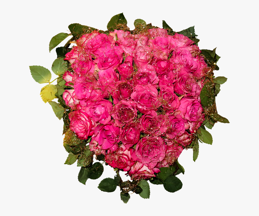 Bunch Clipart Bouquet Magenta Flower Png - Free Flower Bouquet Png, Transparent Clipart