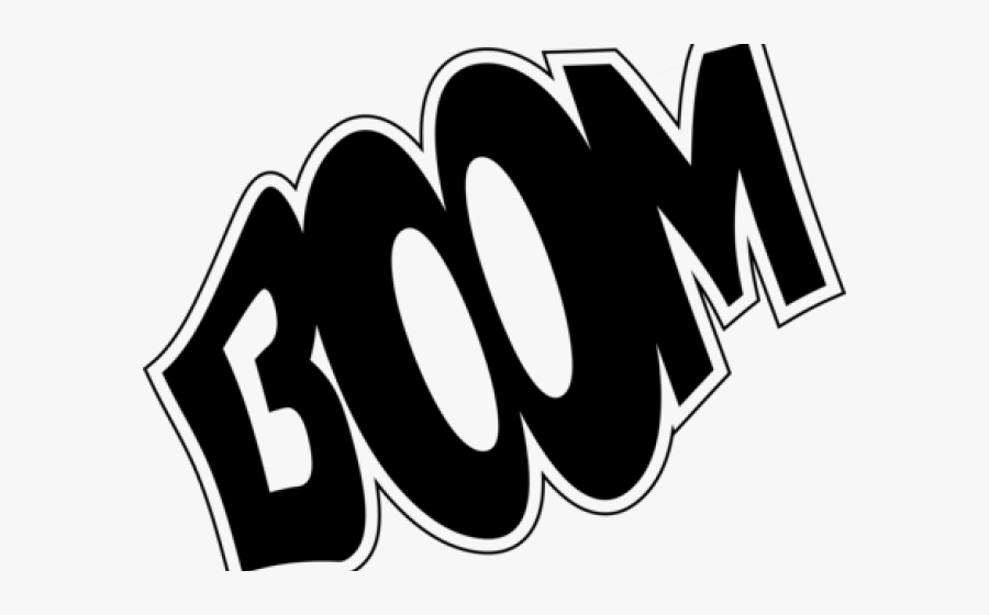 Boom Clipart Transparent Background - Black And White Boom, Transparent Clipart