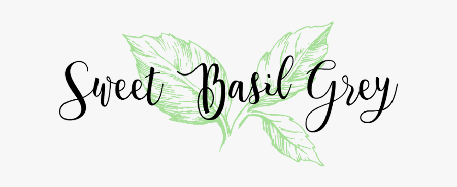 Sweet Basil Grey - Calligraphy, Transparent Clipart