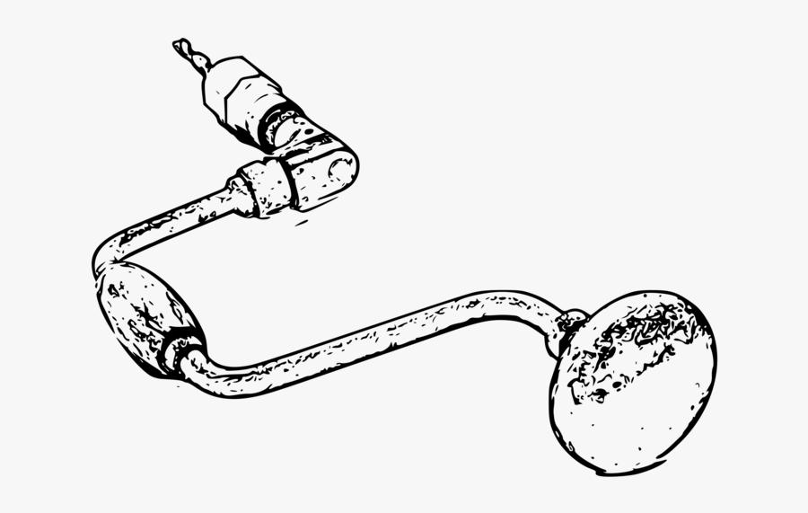 Drill - Hand Brace Basic Drawings, Transparent Clipart