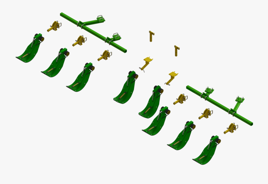 Lanss840/90r8 - Geringhoff Stalk Stomper Header Brackets, Transparent Clipart