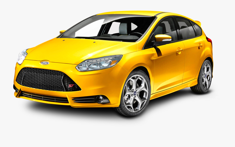 Car S-max Fiesta Focus Yellow St 2014 Clipart - Ford Focus St Us, Transparent Clipart