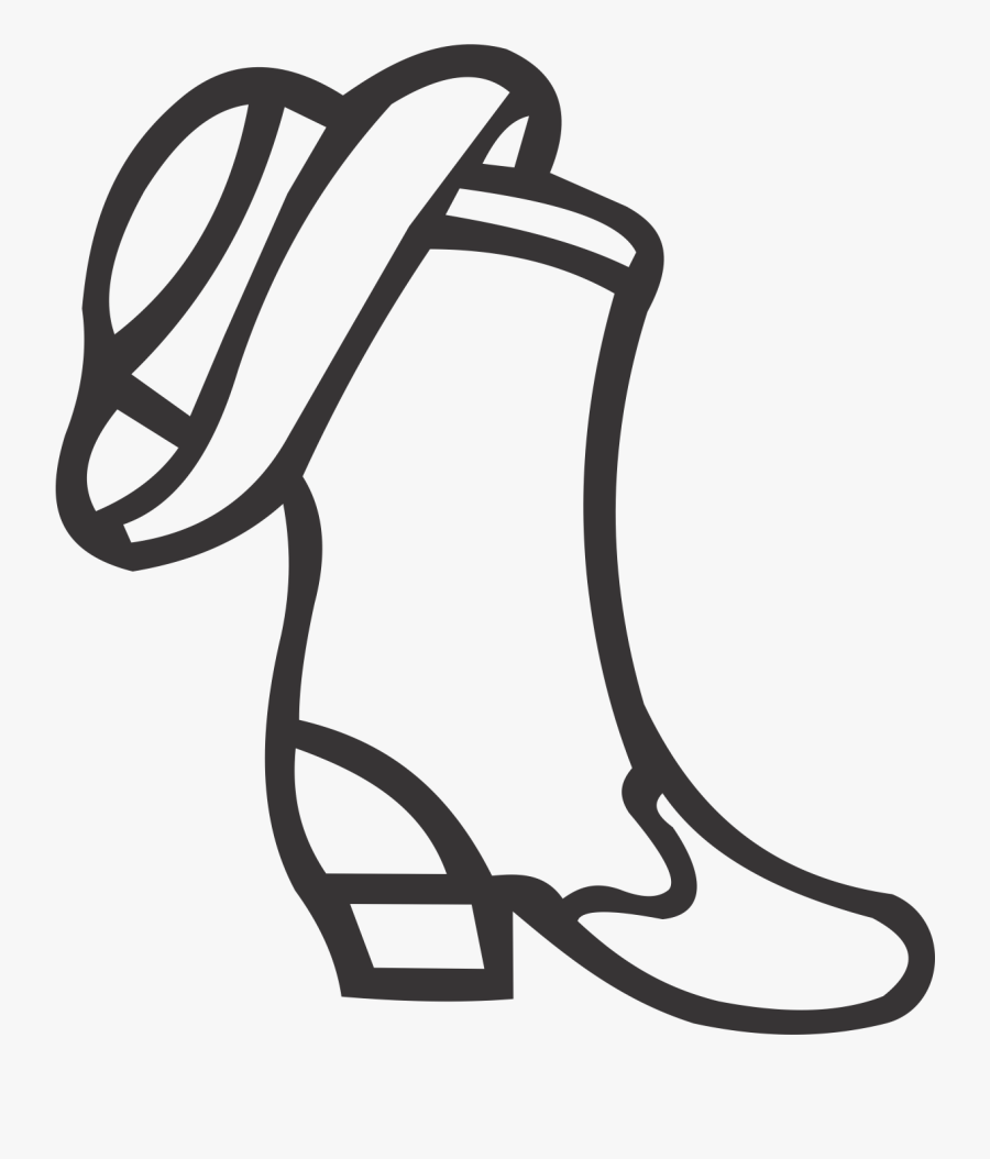 Boot With Hat - Drill Team Boot Clipart, Transparent Clipart