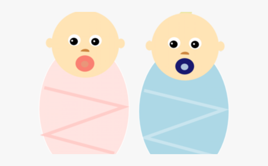 Twins Clipart Baby Boom - Twin Baby Drawings, Transparent Clipart