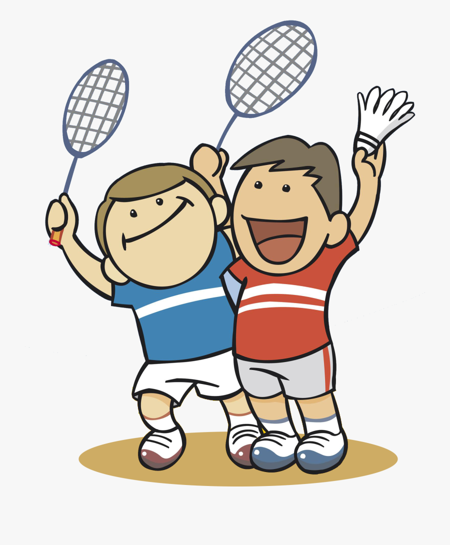 Badminton Clipart Badmitton - Badminton Cartoon Png, Transparent Clipart