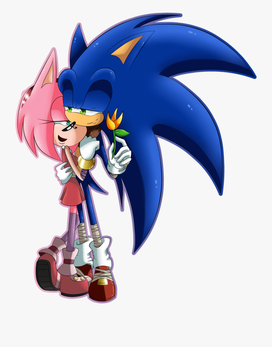 Sonamy Boom San Valentine By Silverthehedgehogyes On - Sonic Dia De San Valentin, Transparent Clipart