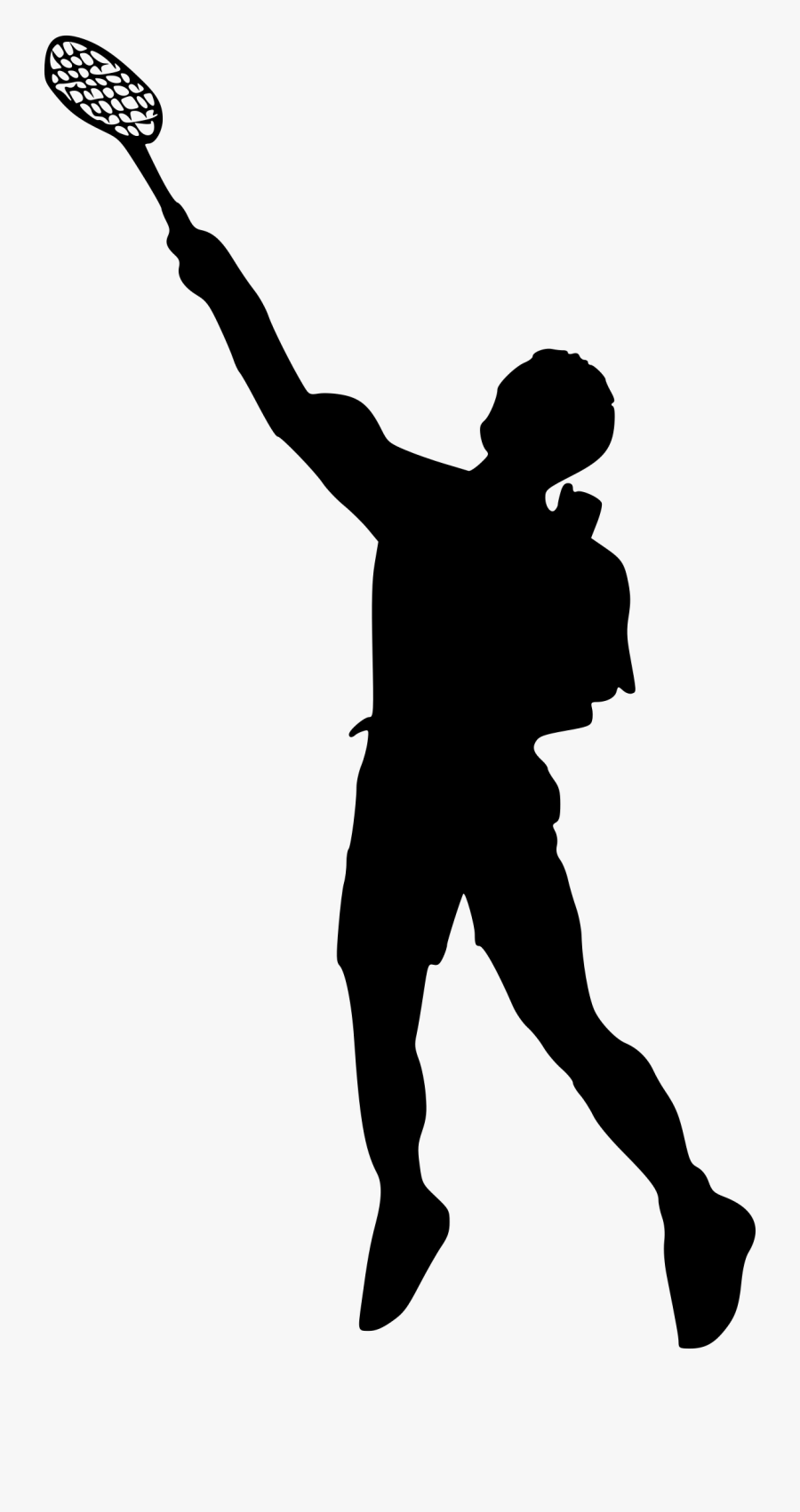 Png File Size - Playing Badminton Silhouette Png, Transparent Clipart