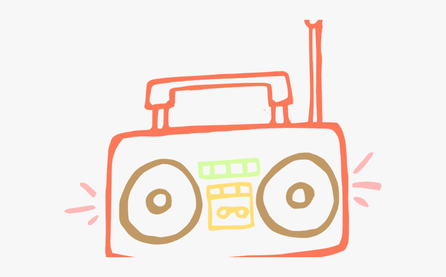 Boom Box Cliparts - Cartoon Boom Box Png, Transparent Clipart