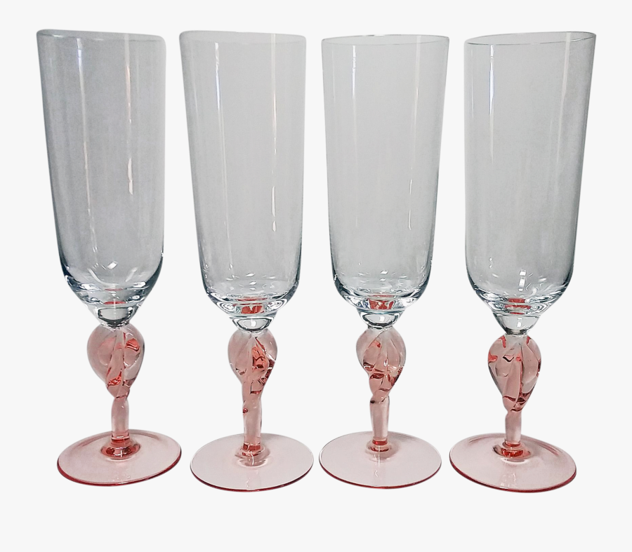 Clip Art Christmas Champagne Flutes - Champagne Stemware, Transparent Clipart