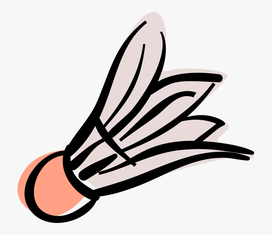 Vector Illustration Of Sport Of Badminton Shuttlecock - Shuttlecock Badminton Vector Png, Transparent Clipart