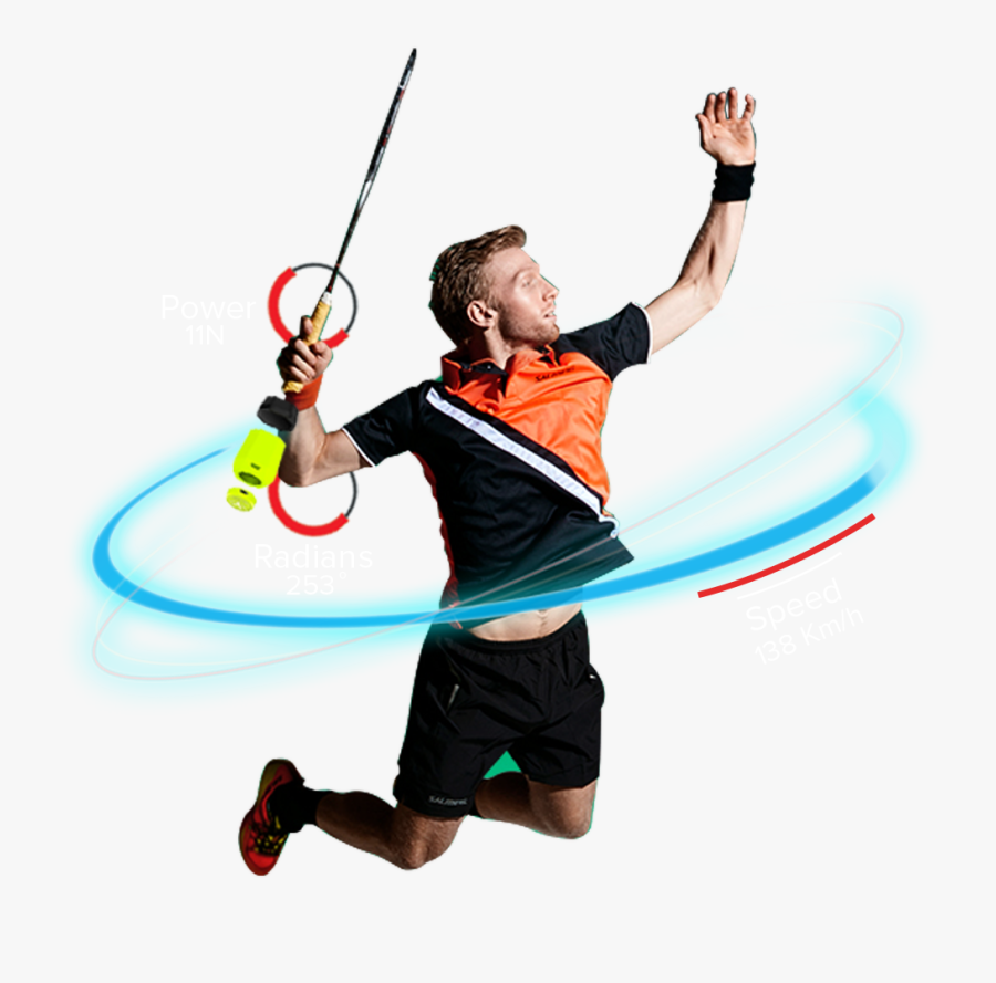 Smash Badminton Player Png, Transparent Clipart