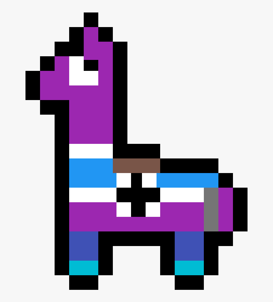 Fortnite Llama Pixel Art, Transparent Clipart