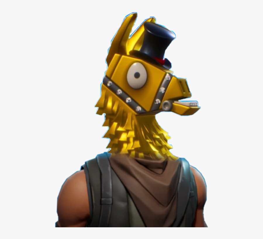 Toy Figure Royale Fortnite Llama Battle Action - Fortnite Gold Llama Png, Transparent Clipart