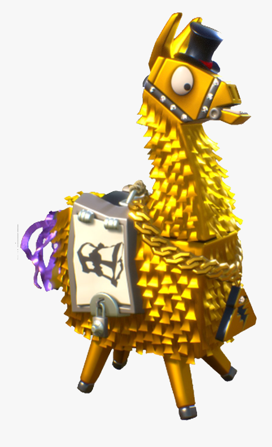 Llama Fortnite Dorada Png - Llama Fortnite , Free Transparent Clipart