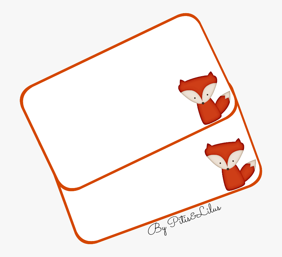 Etiqueta Imprimible Libro Zorro Kids Labels, Woodland - Etiquetas Para Imprimir El Zorro, Transparent Clipart