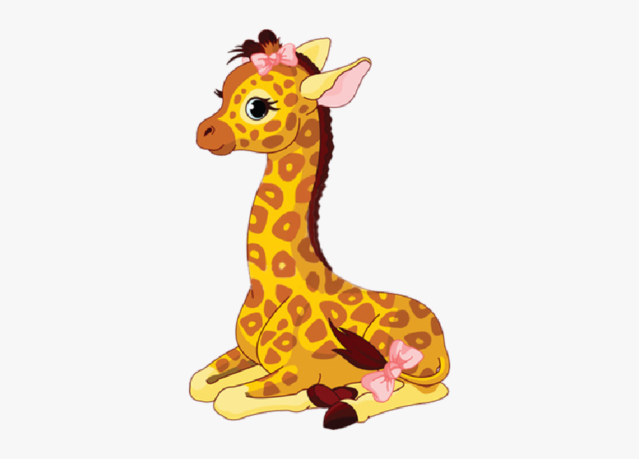 Baby Giraffe Cartoon Clip Art - Animadas Imágenes De Jirafas, Transparent Clipart