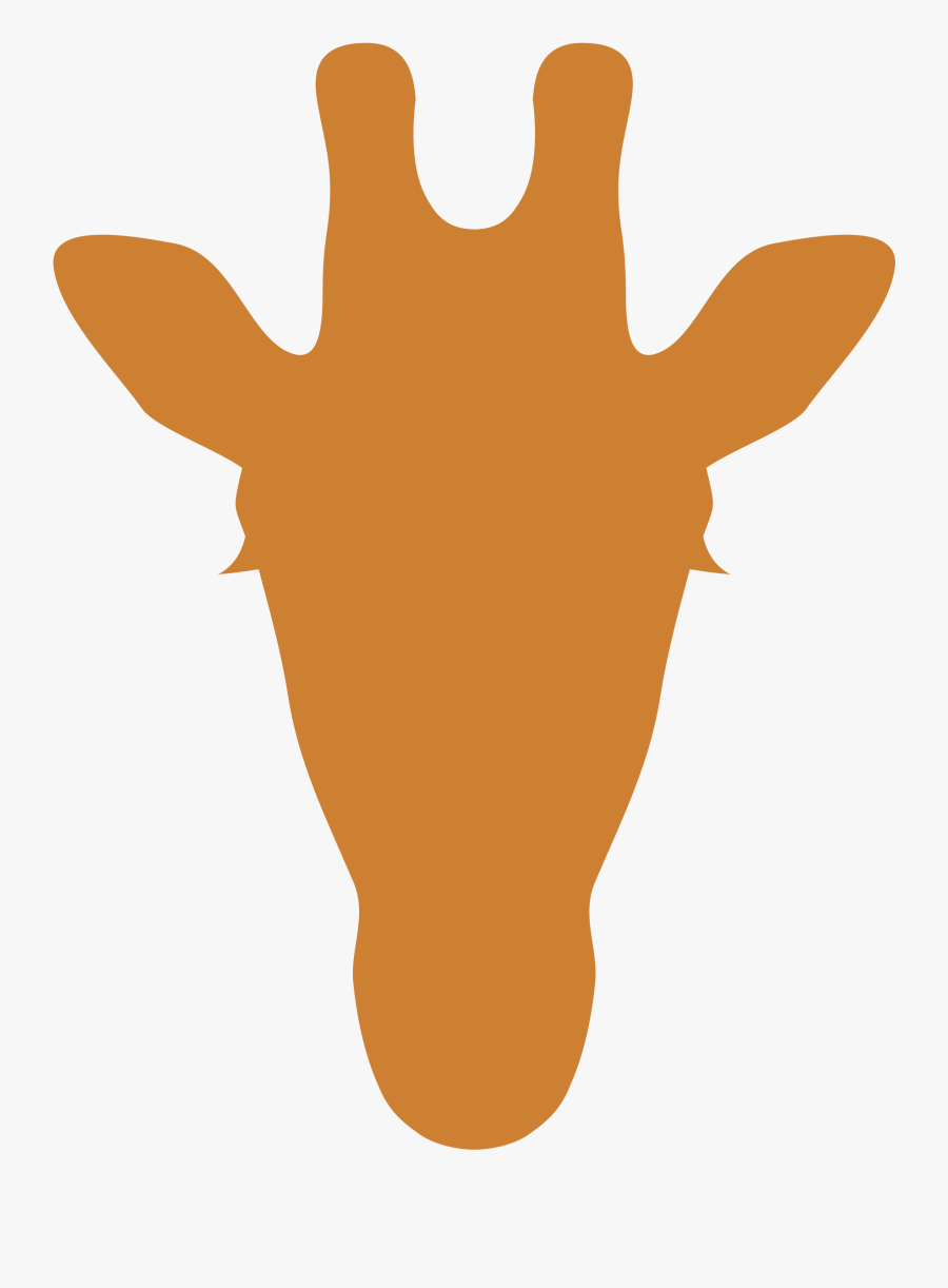 Startling Giraffe Head Clipart Animated Icon - Silhouette Of A Giraffe Head, Transparent Clipart