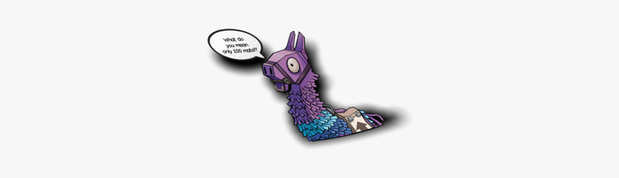 Fortnite Llama Peeker Sticker - Cartoon, Transparent Clipart