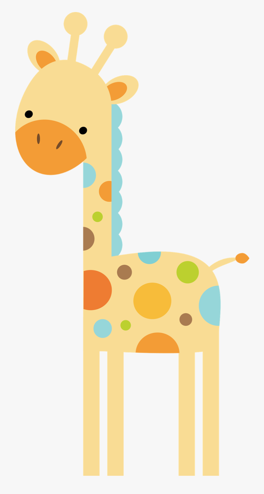 Jungle Animals Clipart Giraffe - Png Clipart Image Of Baby Safari Animals, Transparent Clipart