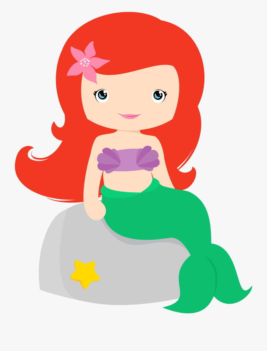 Convite Pequena Sereia Clipart , Png Download - Little Mermaid Cartoon Png, Transparent Clipart