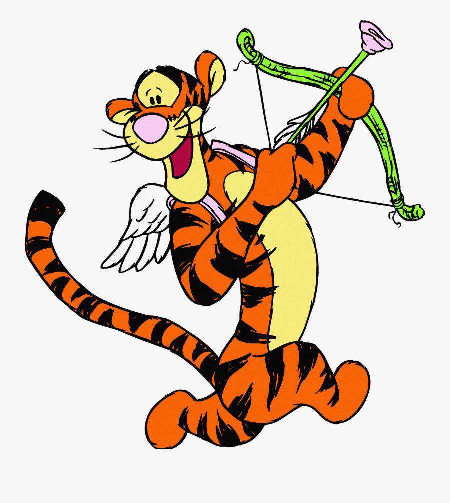 Multiki 4 - Winnie The Pooh Valentine Tigger, Transparent Clipart