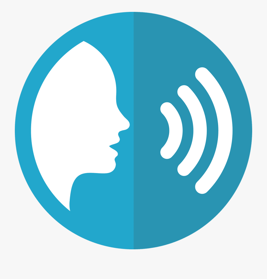 A Person Speaking Through Voice Search - Voice Command Png, Transparent Clipart