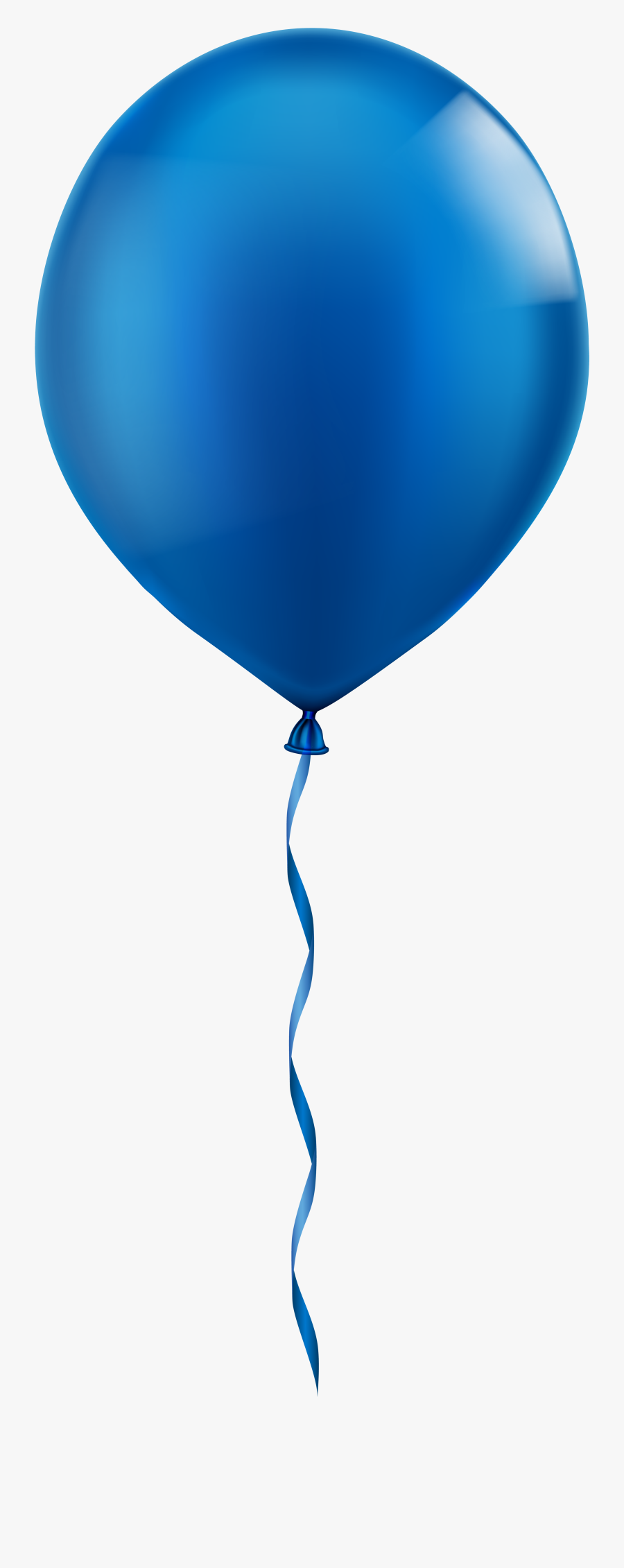 Clip Art Blue Balloons Clipart - Transparent Background Blue Balloon Png, Transparent Clipart