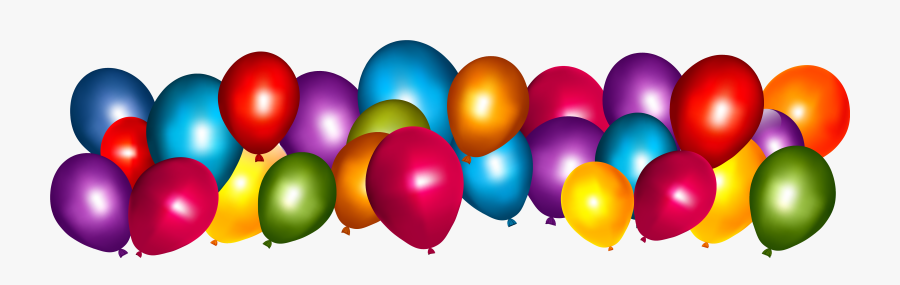 Png Colorful Balloons Clipart - Balloon Birthday Decoration Png, Transparent Clipart