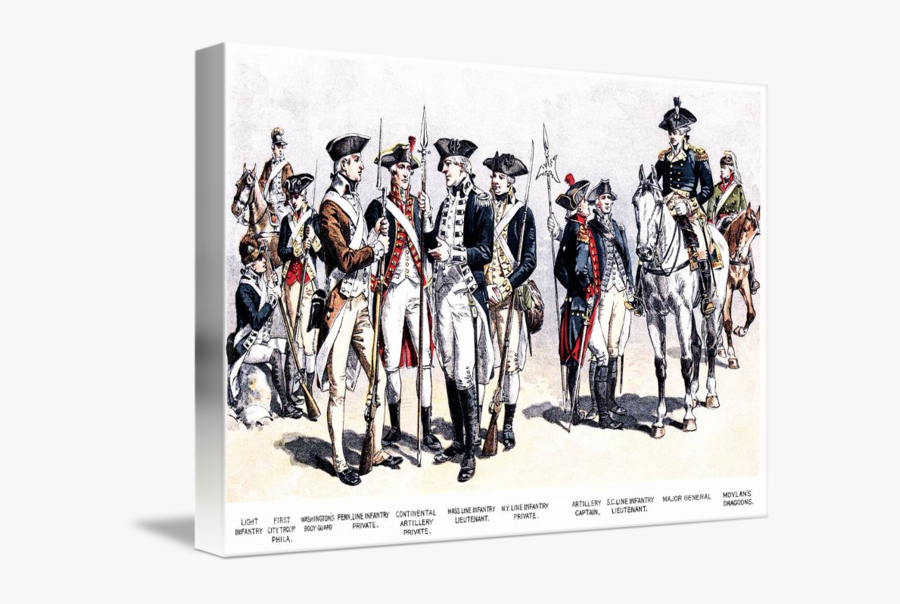 American Revolutionary Pictures - Revolutionary War Soldiers, Transparent Clipart