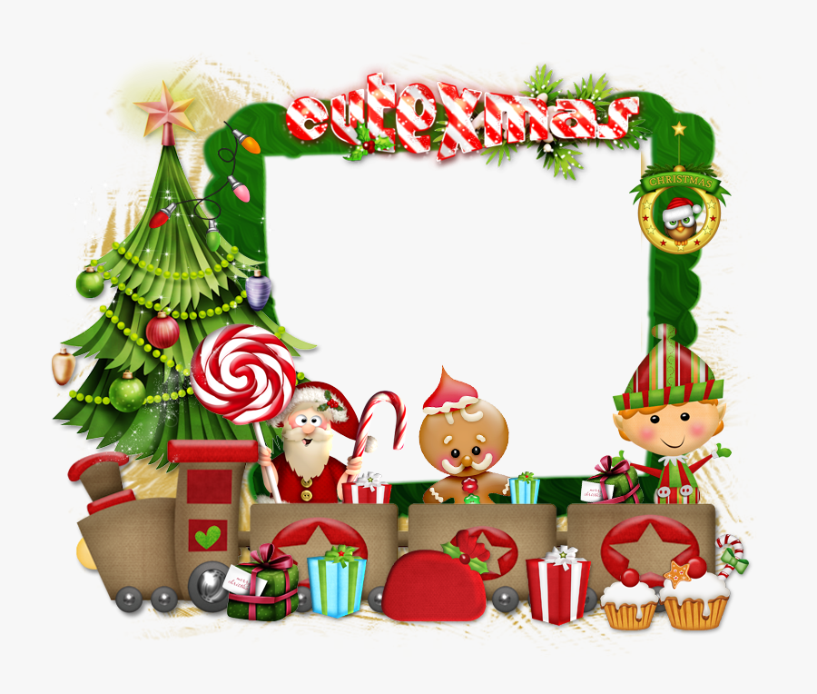 Christmas Frame Png Funny, Transparent Clipart