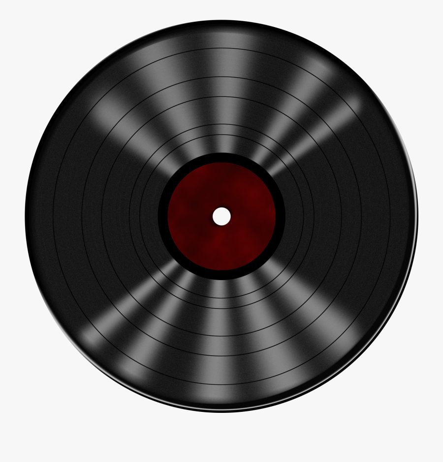 Black Vinyl Record Drawing Free Image - Record Drawing, Transparent Clipart