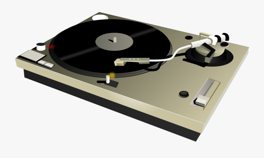 Record-player - Transparent Background Dj Turntable Png, Transparent Clipart