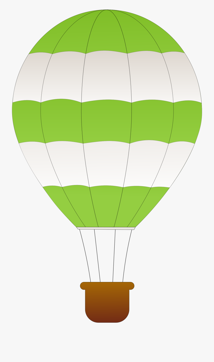 Green Hot Air Balloon Clip Art , Png Download - Hot Air Balloon Clip Art, Transparent Clipart