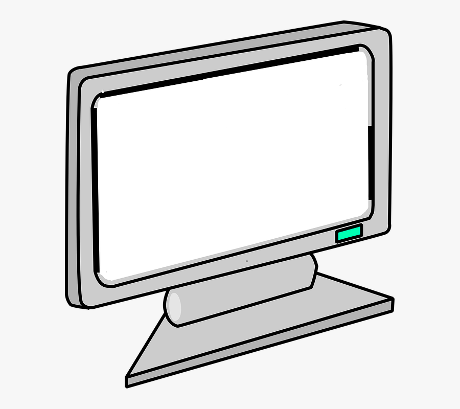 Blank Screen Computer Monitor - Clip Art Monitor, Transparent Clipart