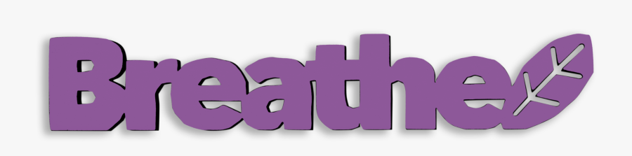 Breathe Tiny Word, Transparent Clipart