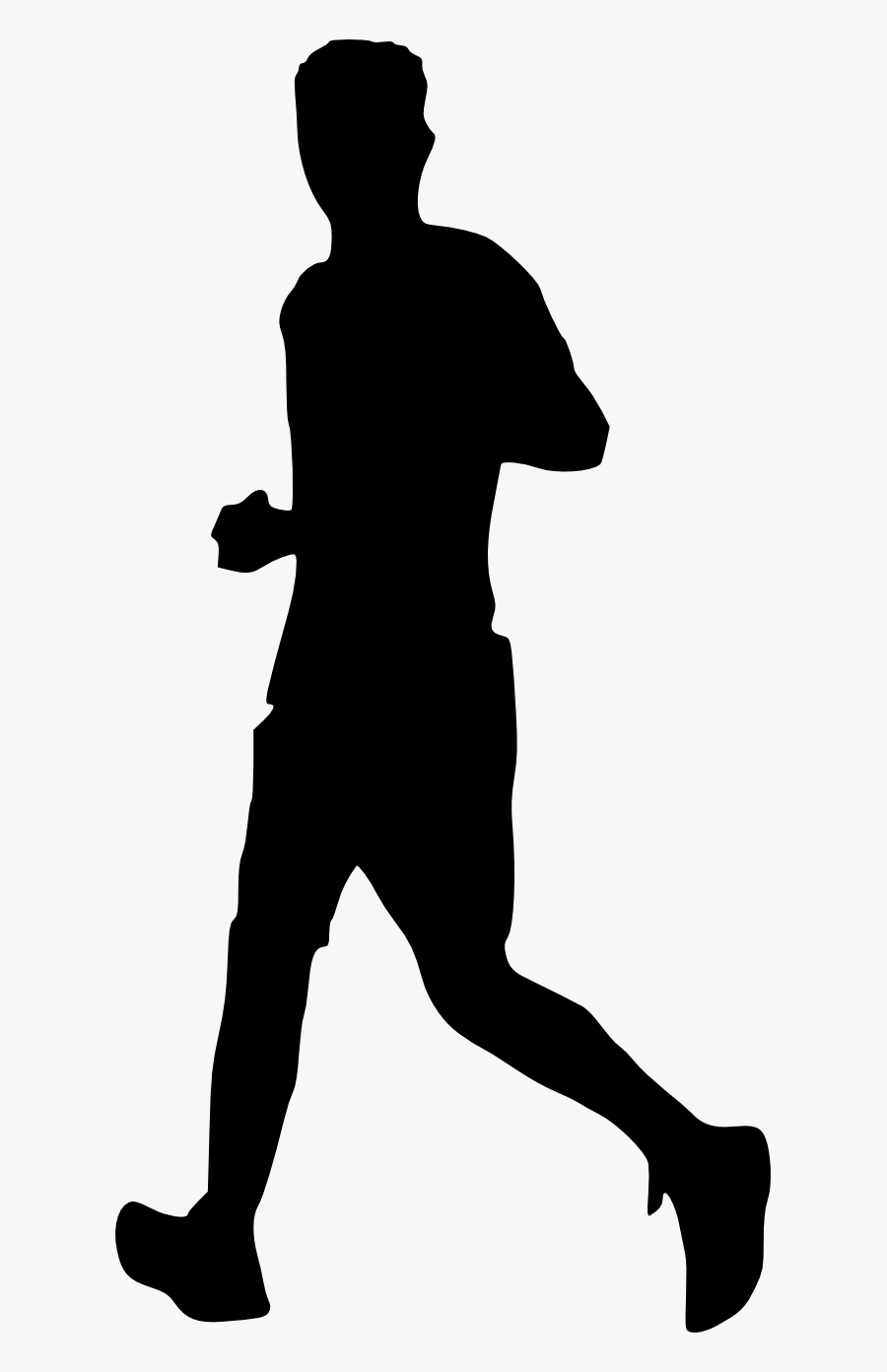 Silhouette Running Competition Clip Art - Transparent Run Silhouette Png, Transparent Clipart