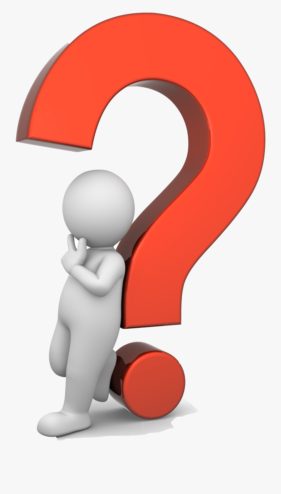 Question Mark Clip Art - Character With Question Mark, Transparent Clipart