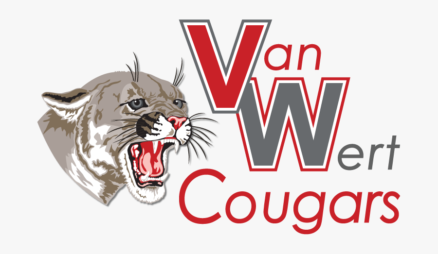 Cougar Basketball Clipart - Van Wert Cougars Logo, Transparent Clipart