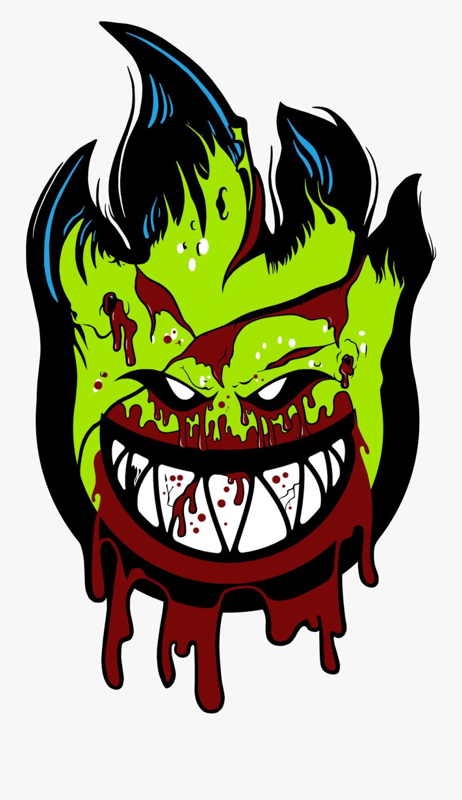 Resultado De Imagen Para Skate Zombie Wallpaper - Spitfire Logo, Transparent Clipart