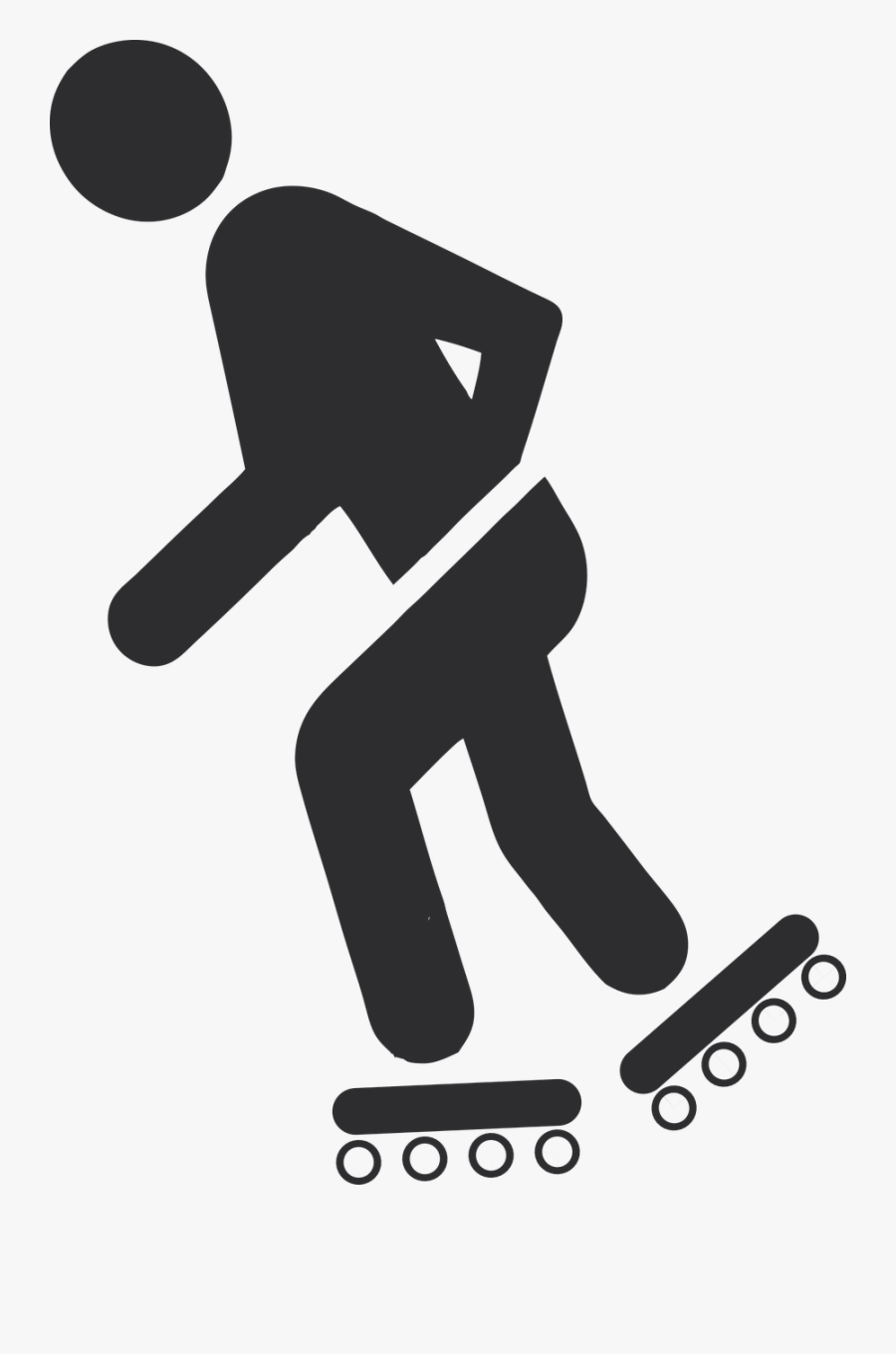 Pictogram, Scater, Inliner, Roller Skates - Sketsa Orang Bermain Sepatu Roda, Transparent Clipart