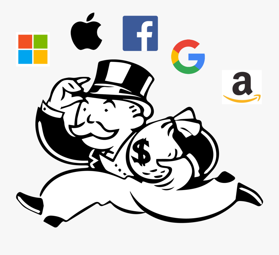 Big Tech Isn T - Monopoly Man With Spectacle, Transparent Clipart